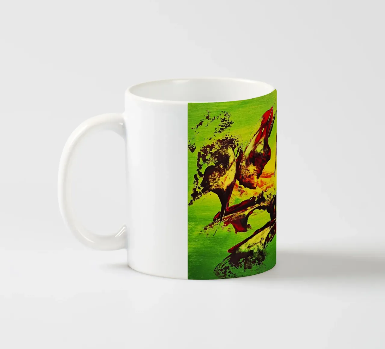 IDEAL GIFT 146 Keramik Tasse von Thierry Vobmann Abstract painting