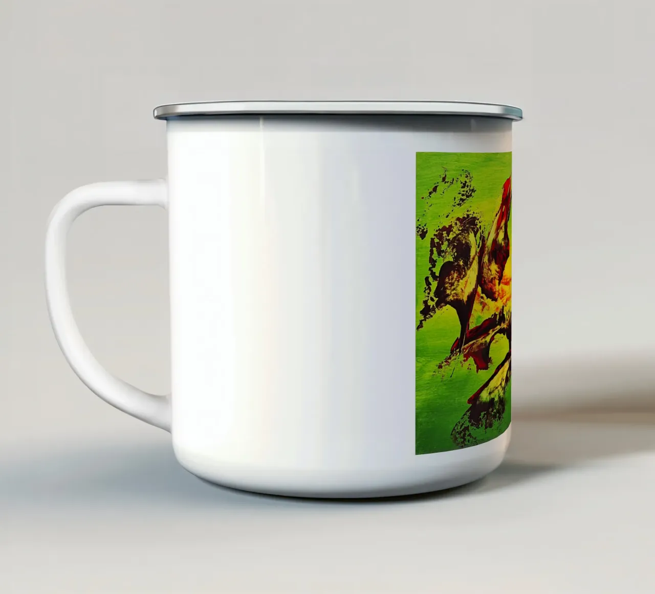 IDEAL GIFT 146 tazza in smalto da Thierry Vobmann Abstract painting