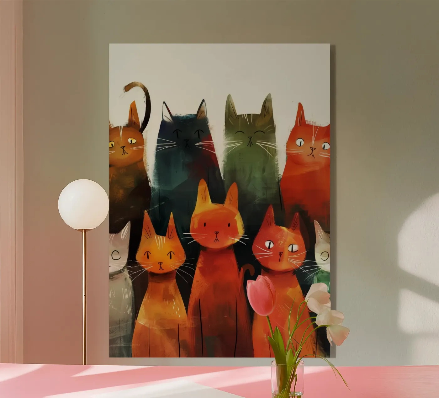 Gatti da dipingere plexiglass da Justyna Jaszke JBJart