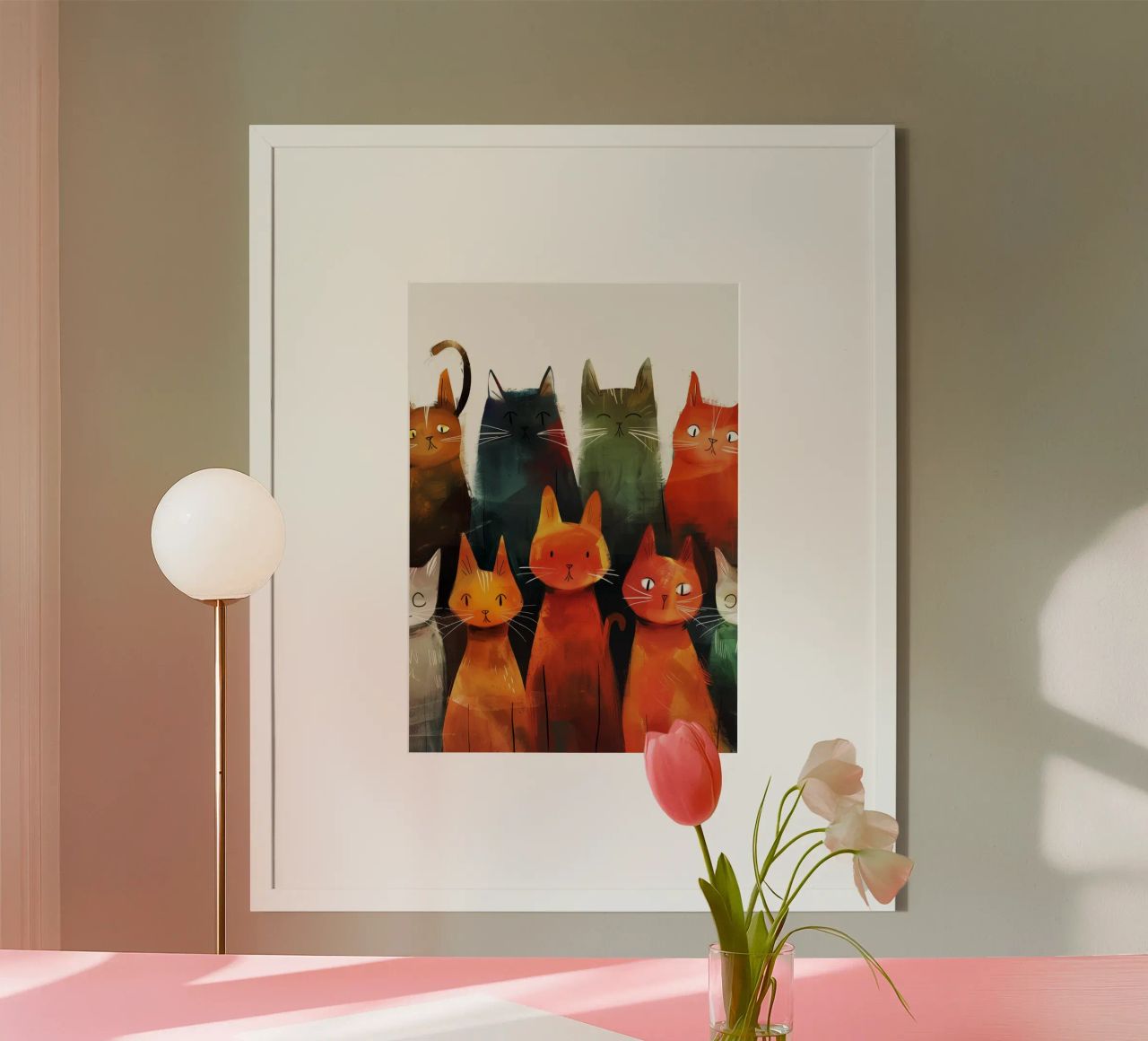 Katzen malen Poster von Justyna Jaszke JBJart