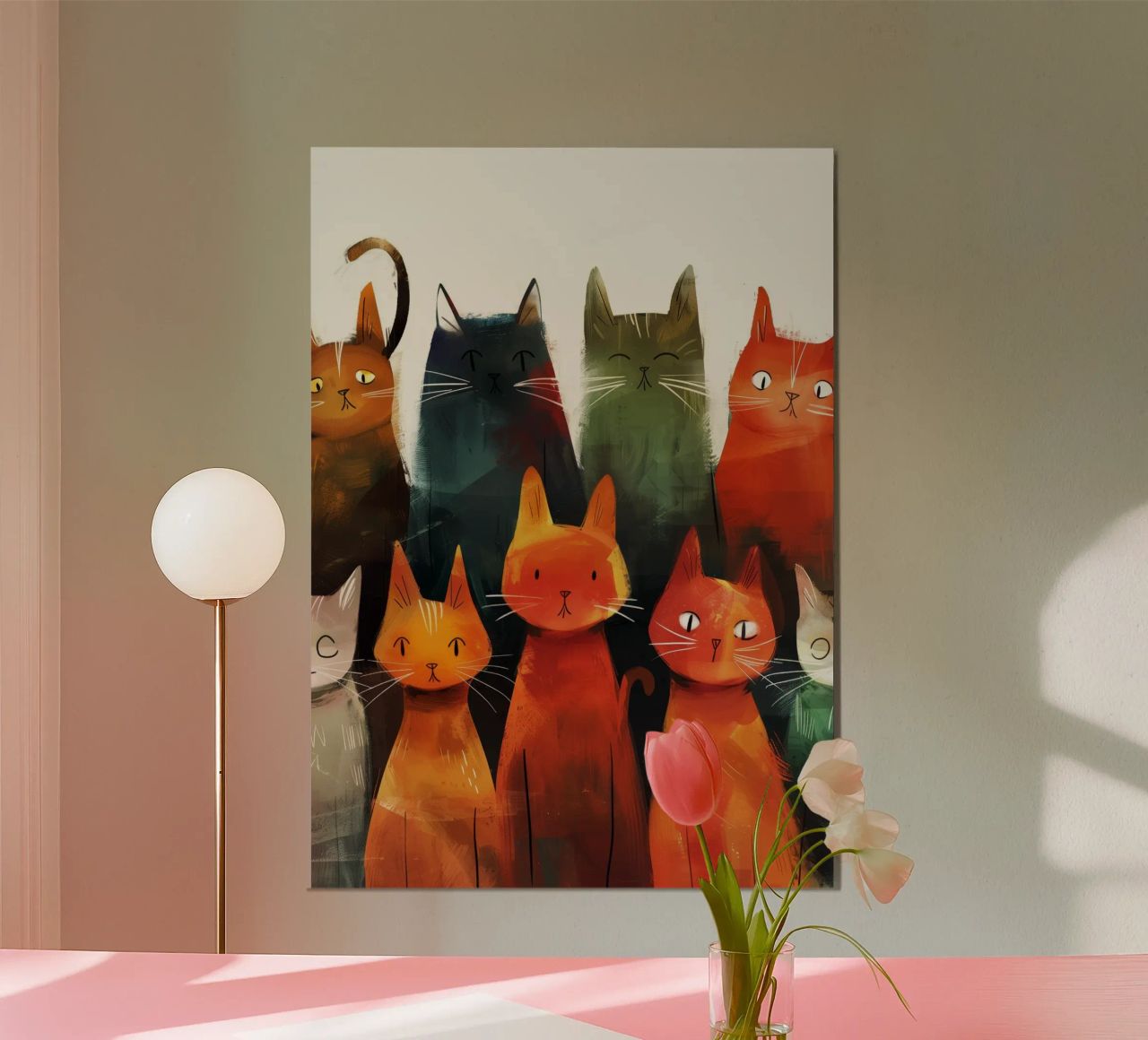 Katzen malen Poster von Justyna Jaszke JBJart
