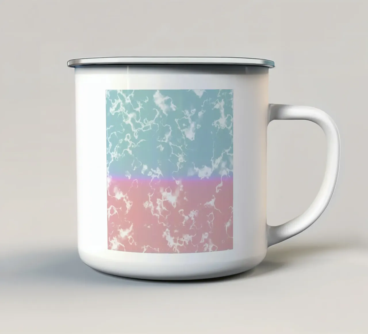 Marble 1 tazza in smalto da Vasare Nar