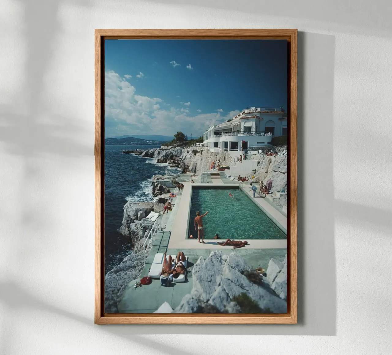 Retro Reisposter Franse Rivièra Print, Slim Aarons Poster canvas van TheTravelClub