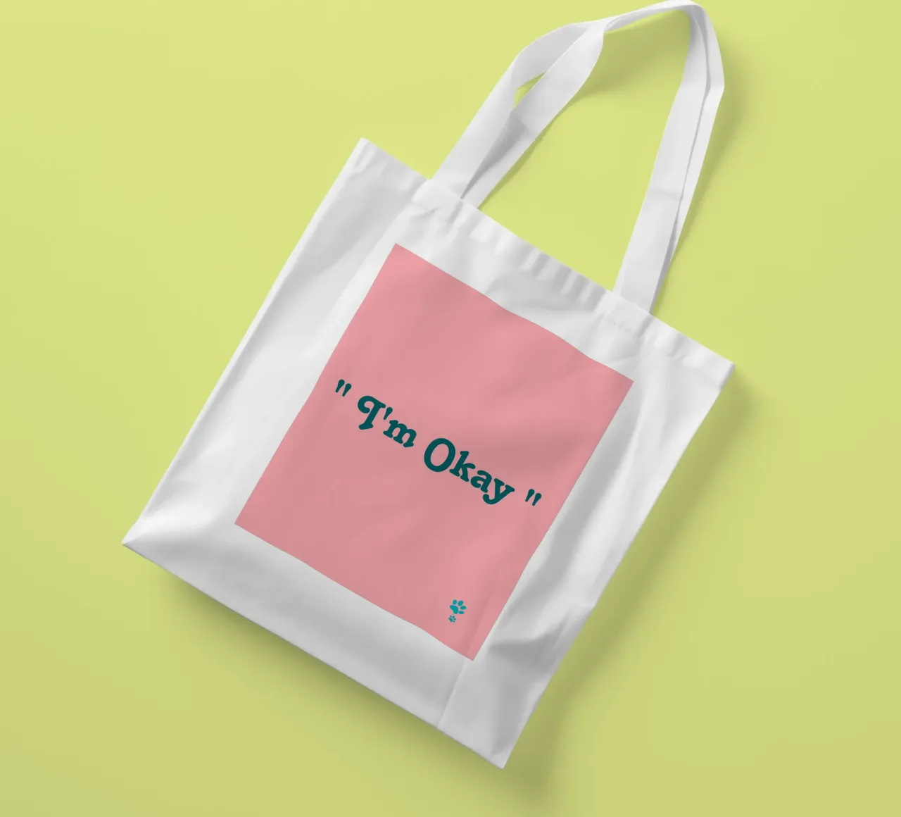 I'm okay tote bag by catsforyou