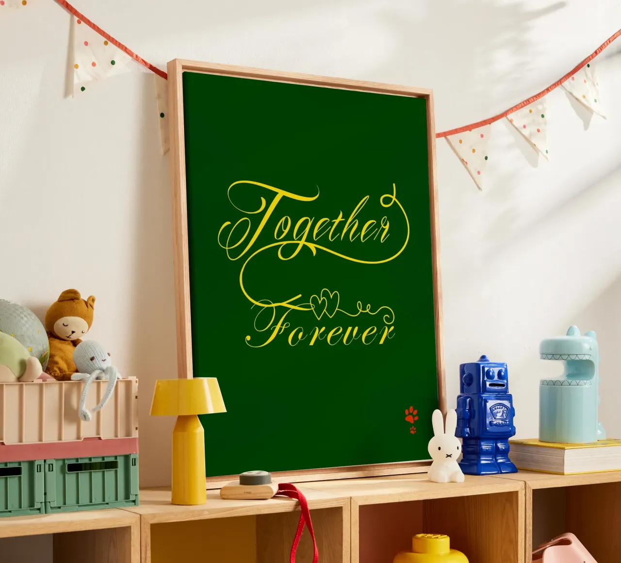 Together forever canvas with Floater frame by catsforyou