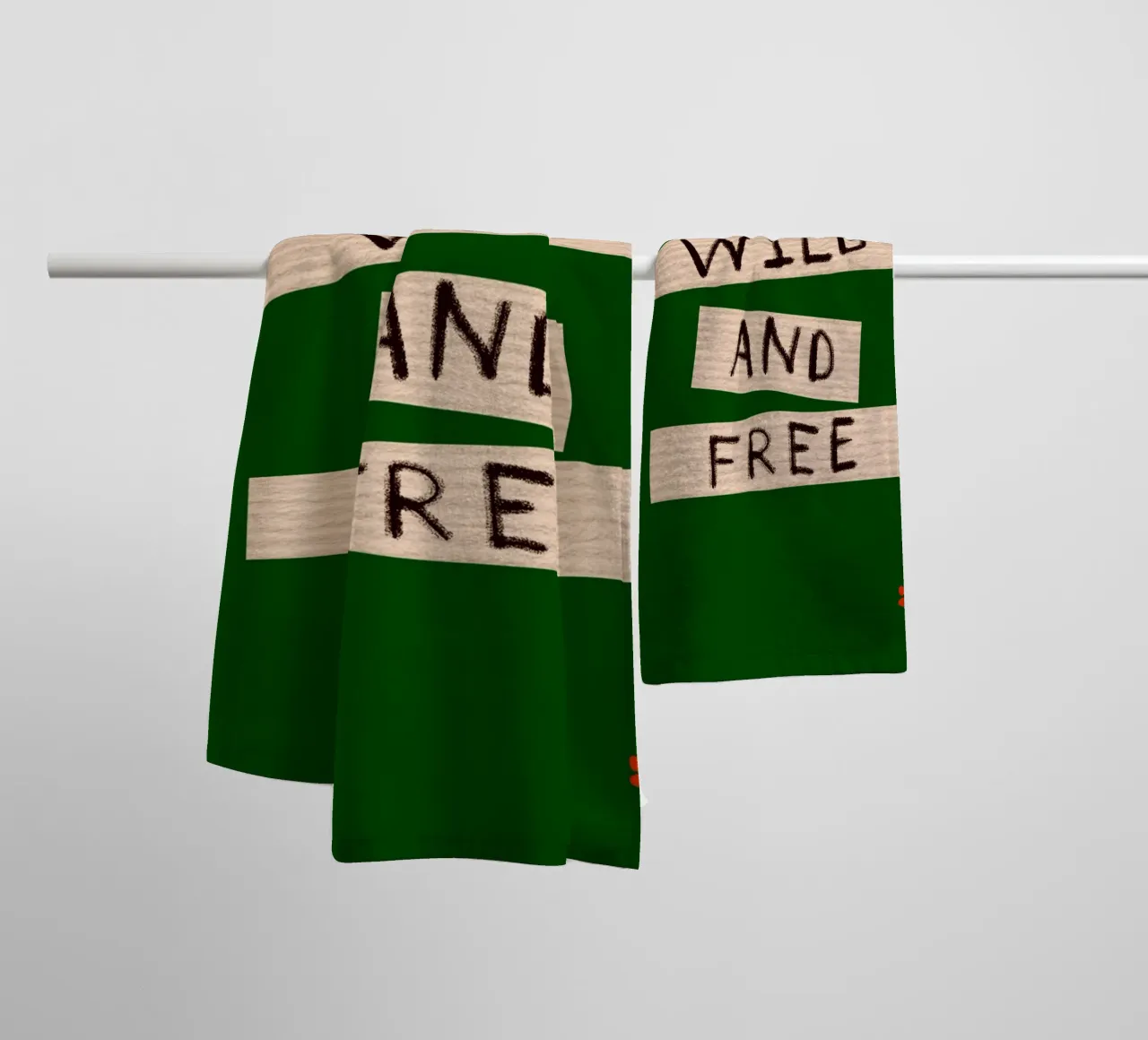 Selvaggio e libero asciugamano da bagno da catsforyou