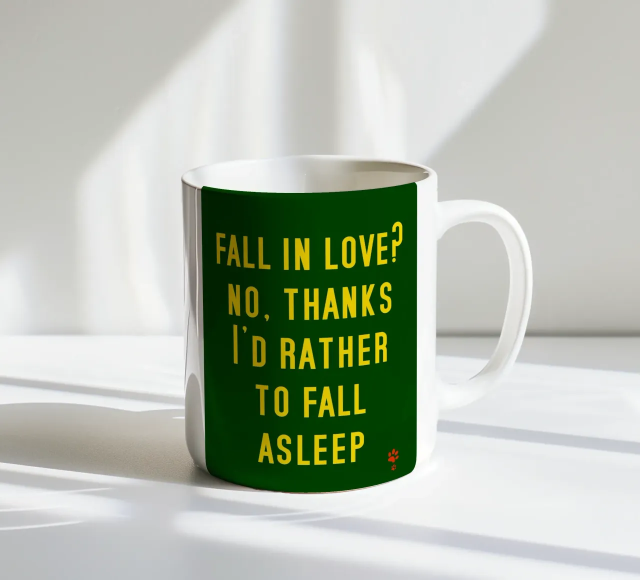Innamorarsi No Grazie Preferisco Addormentarmi tazza in ceramica da catsforyou