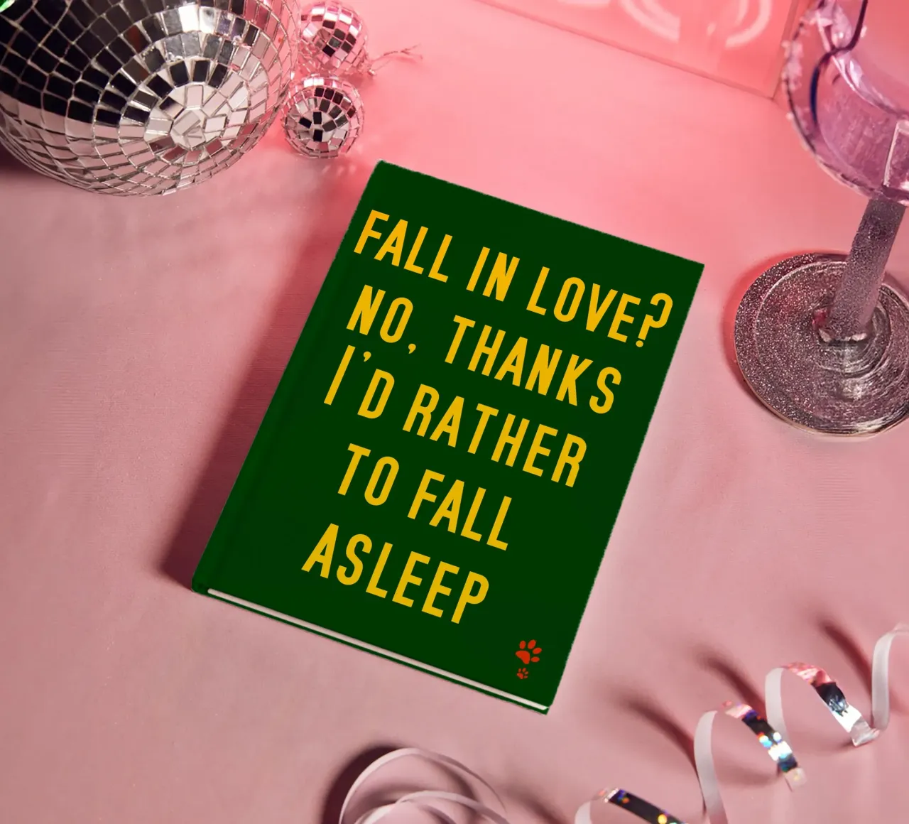 Fall In Love No Thanks I'D Rather To Fall Asleep notebook by catsforyou
