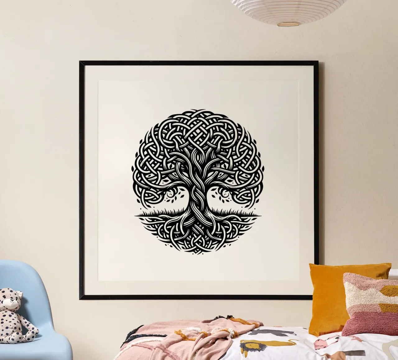 Albero della vita in bianco e nero carta hahnemühle da Spiritual Touch
