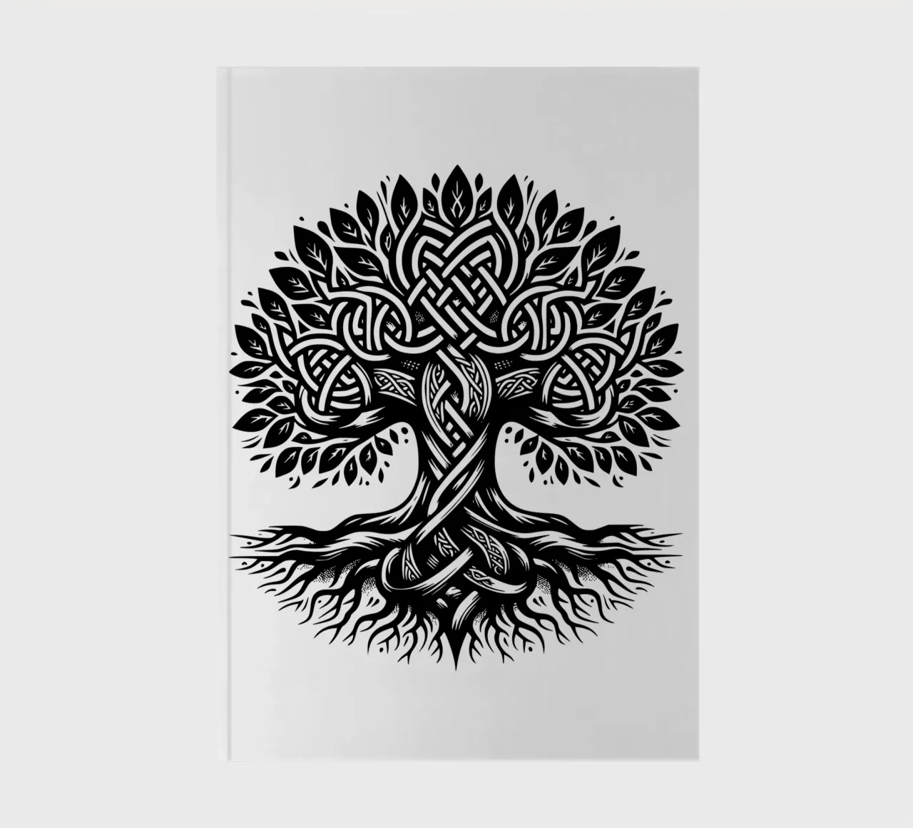 Black & White Tree of Life notebook by Spiritual Touch