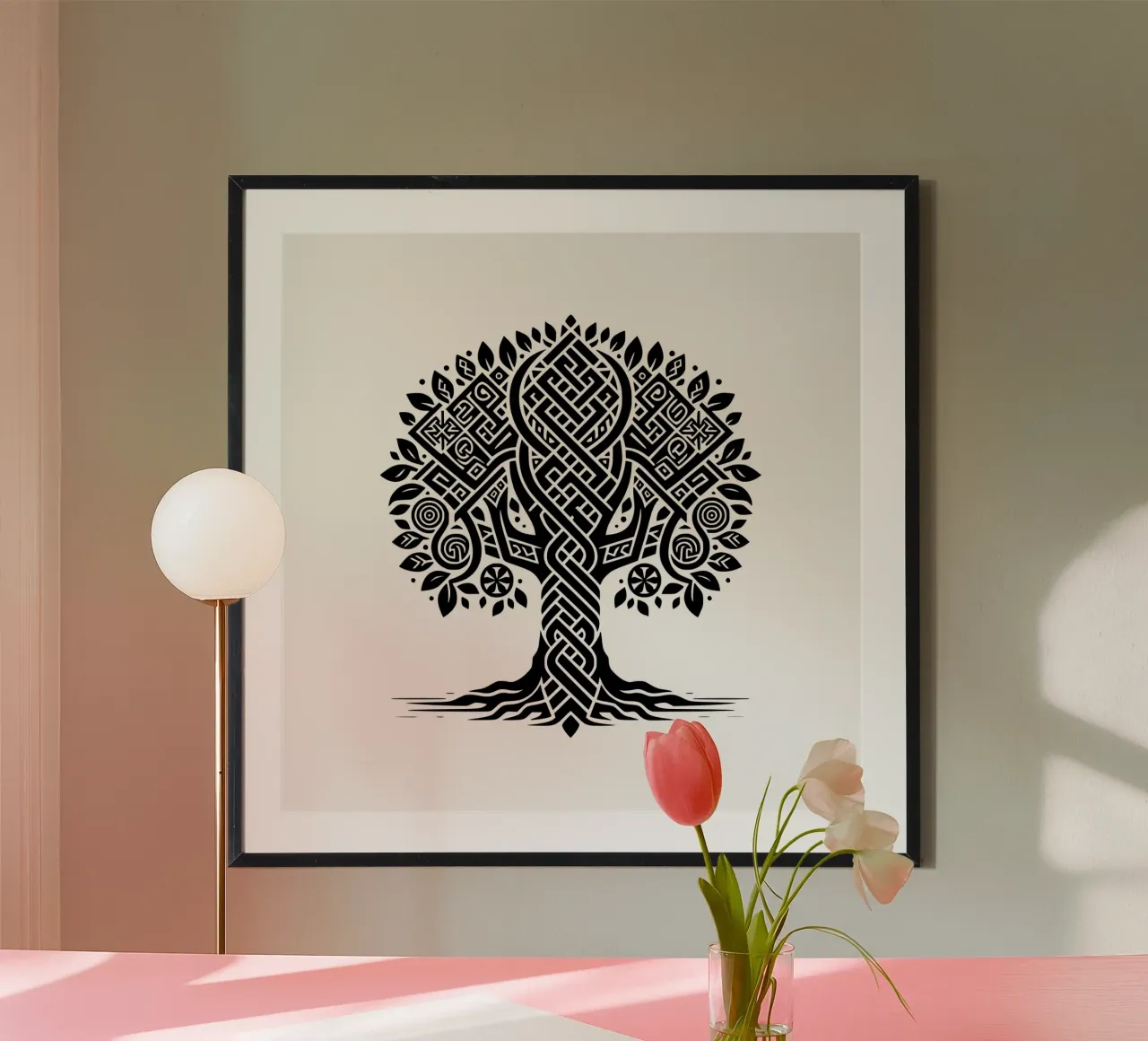 Albero della vita in bianco e nero carta hahnemühle da Spiritual Touch
