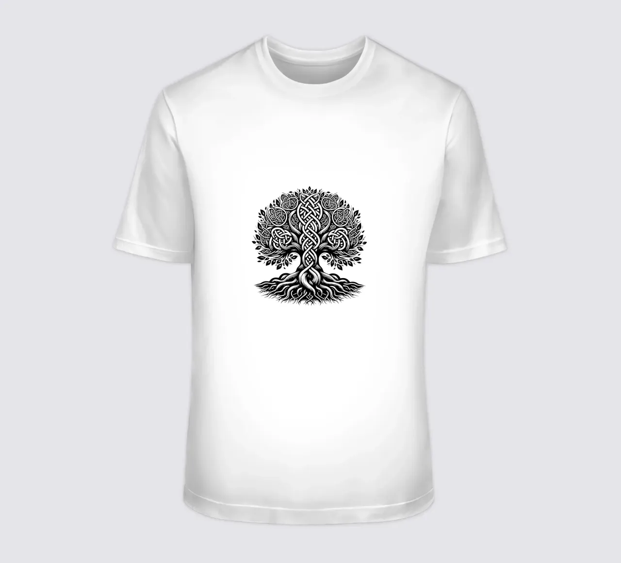 Albero della vita in bianco e nero t-shirt da Spiritual Touch