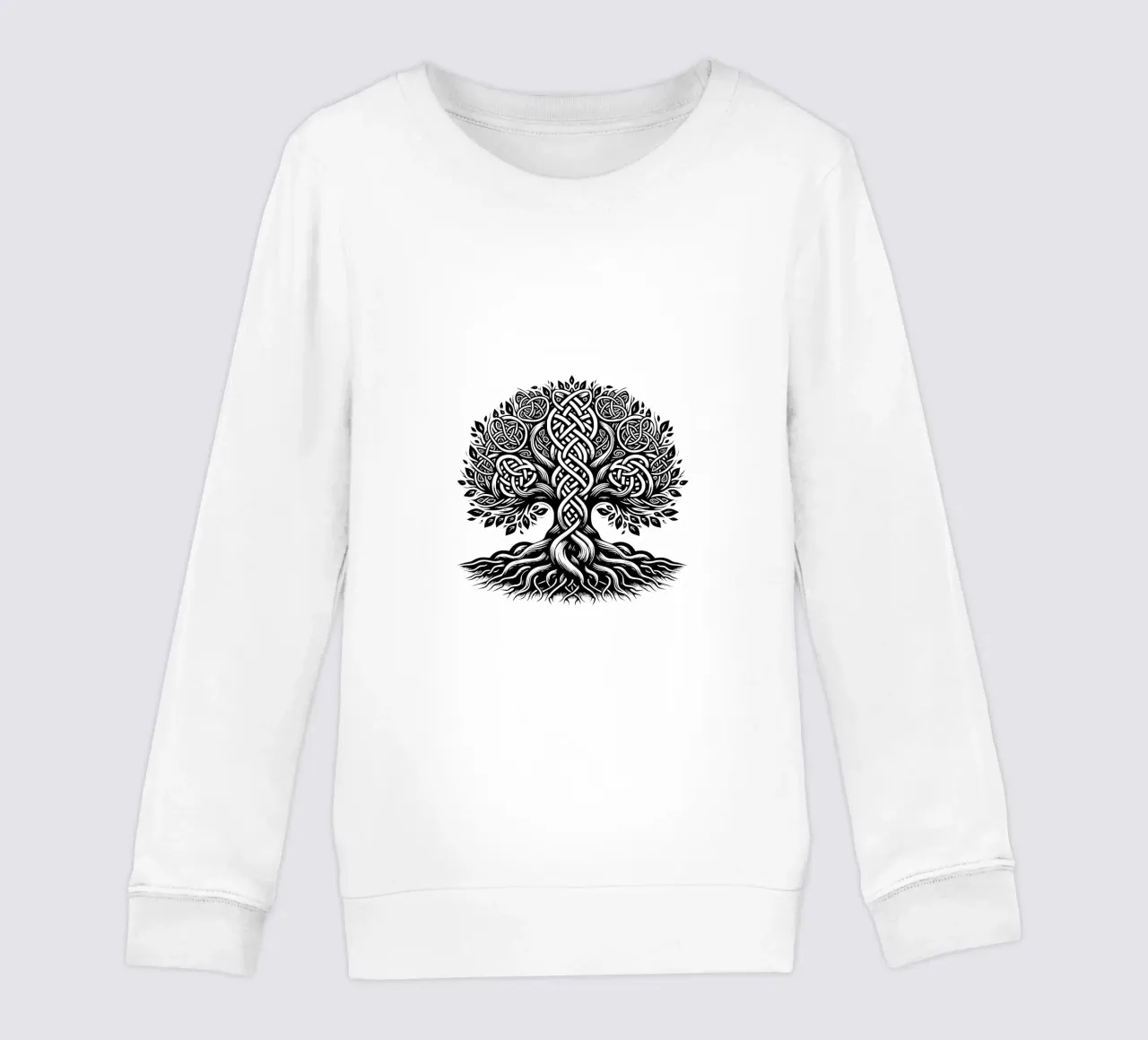 Albero della vita in bianco e nero felpa bambino da Spiritual Touch