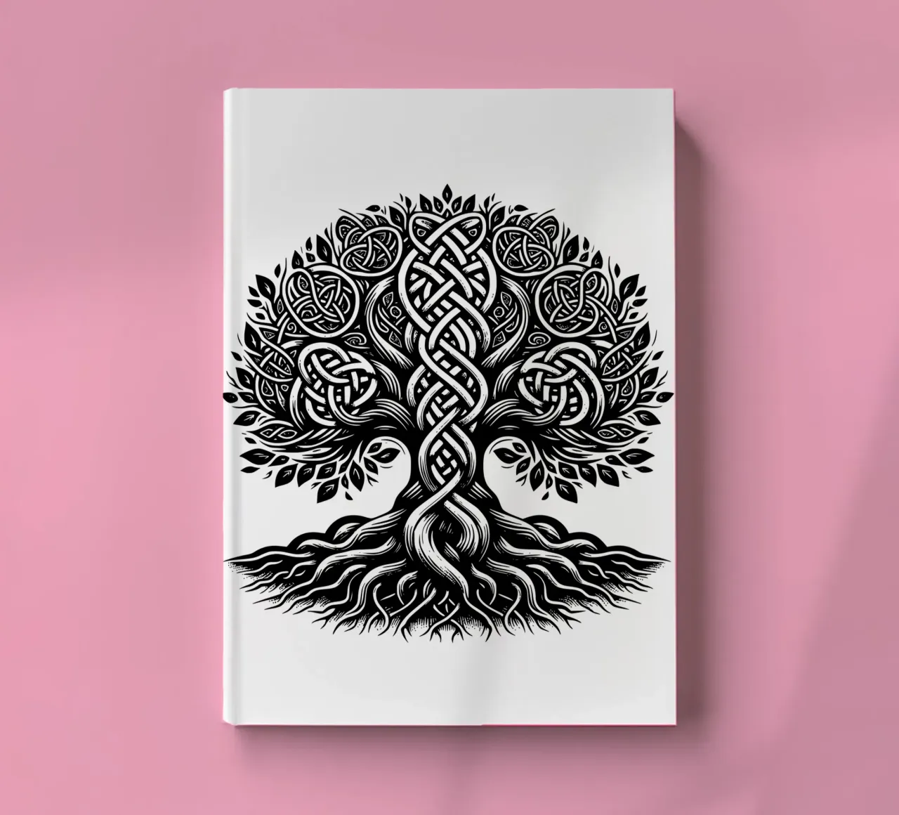 Black & White Tree of Life notebook by Spiritual Touch