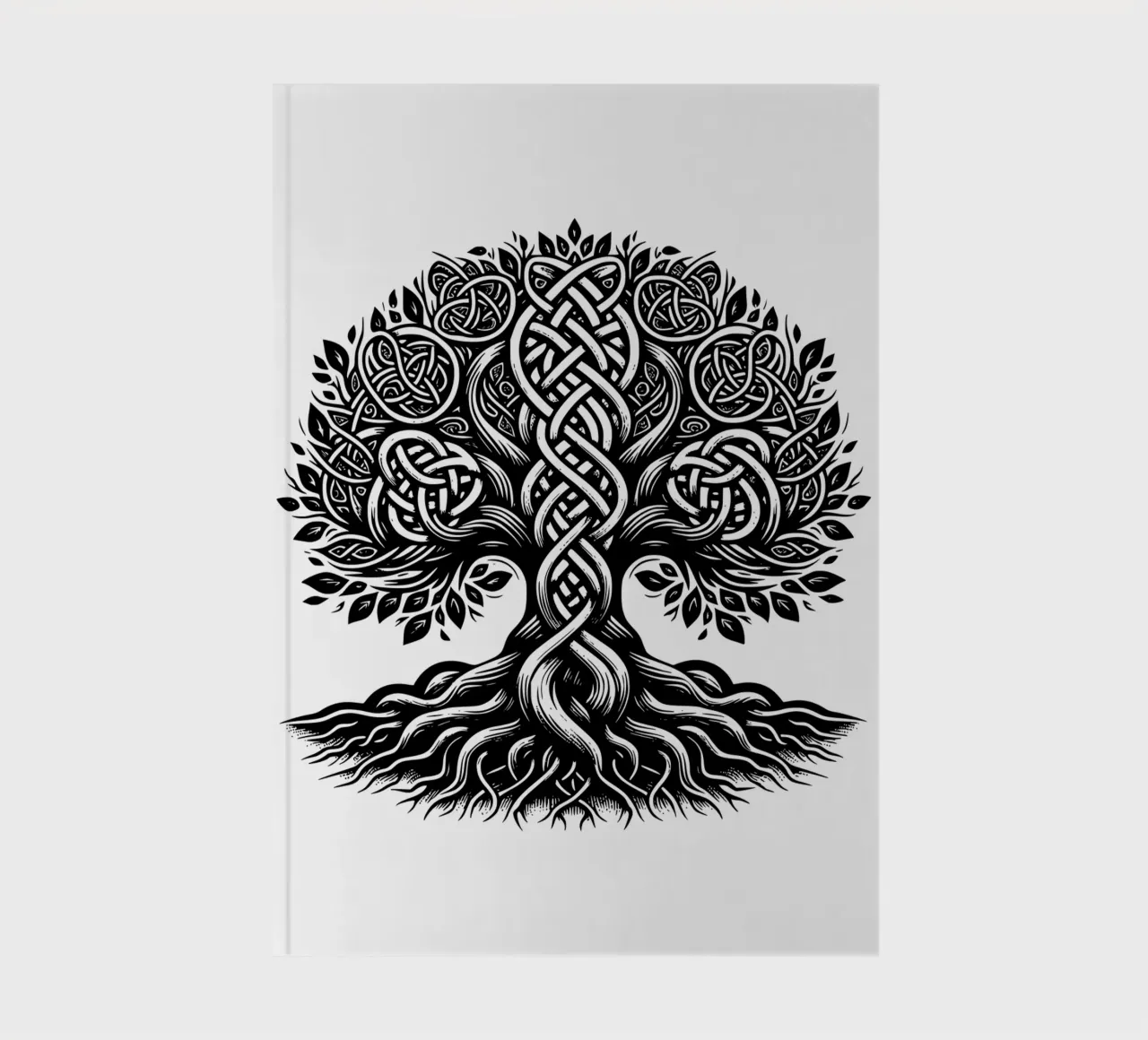 Black & White Tree of Life notebook by Spiritual Touch