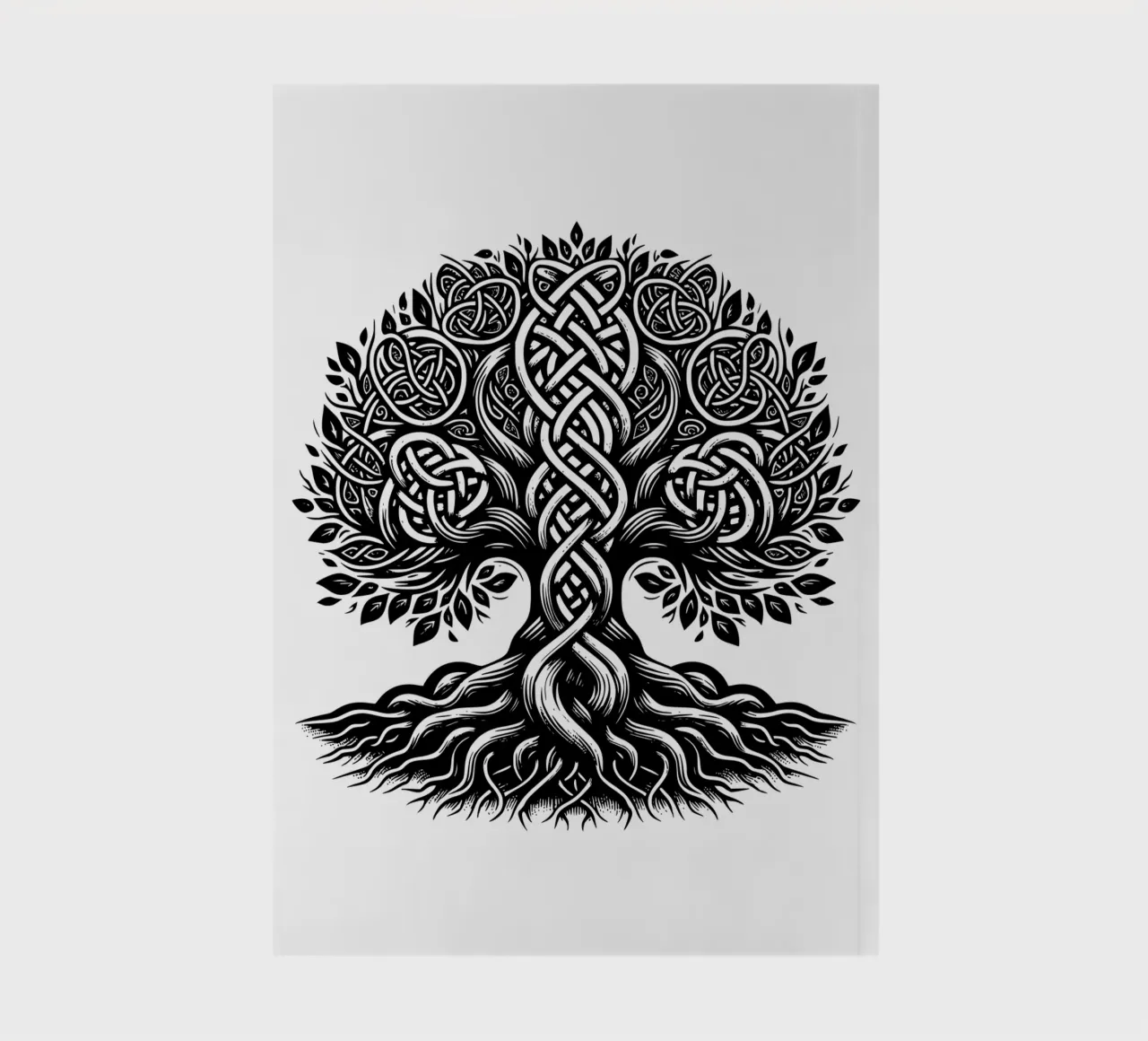 Black & White Tree of Life notebook by Spiritual Touch