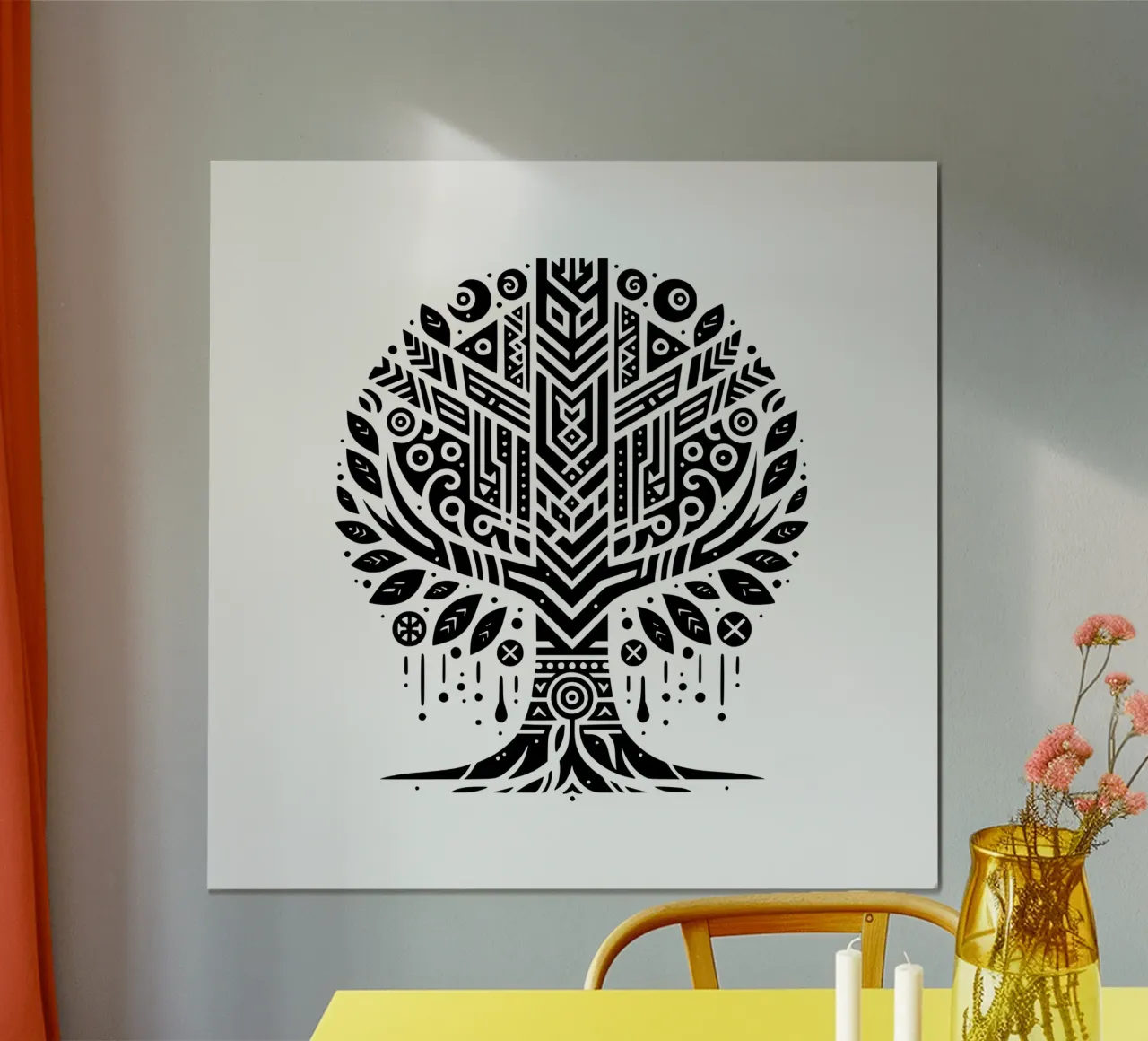Albero della vita in bianco e nero carta hahnemühle da Spiritual Touch