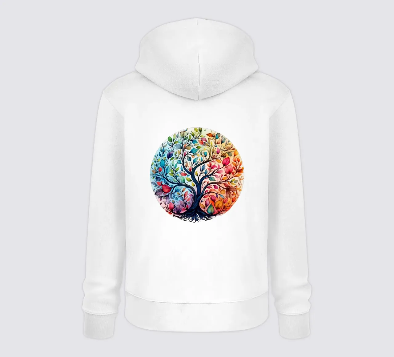 Albero della vita colorato felpa con cappuccio da Spiritual Touch