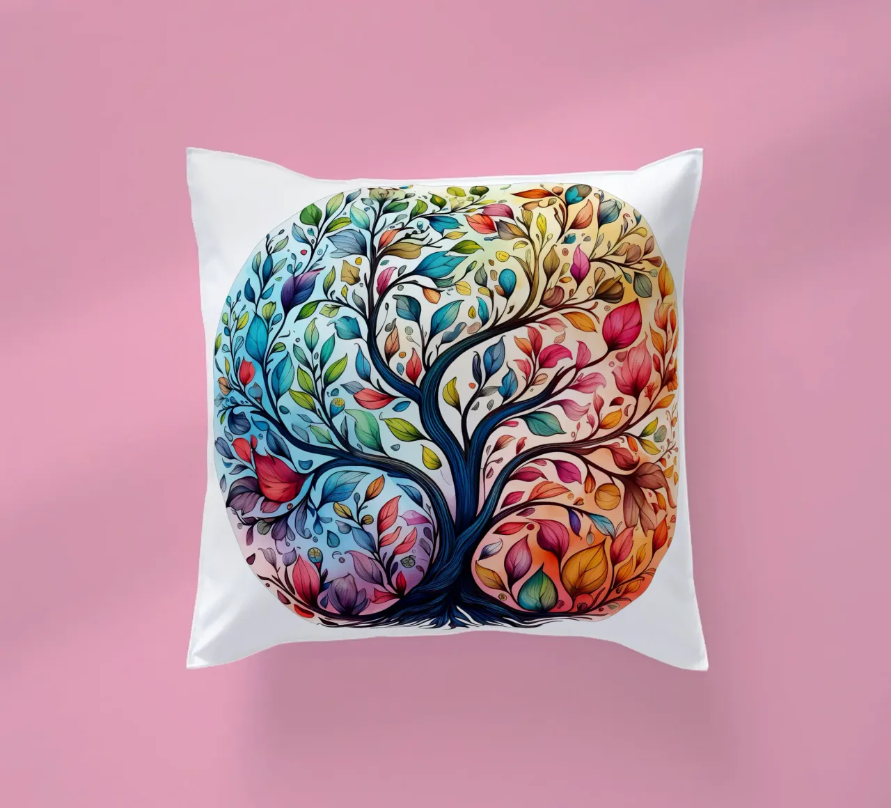 Albero della vita colorato cuscino da Spiritual Touch