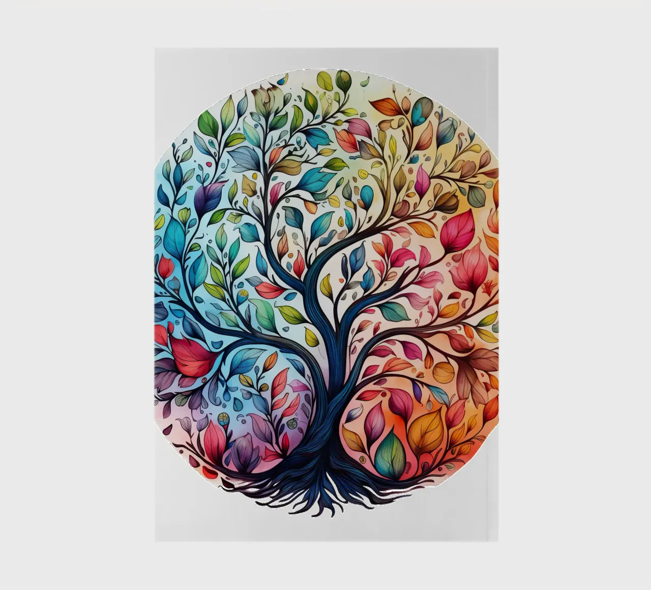 Colorful Tree of Life notebook by Spiritual Touch