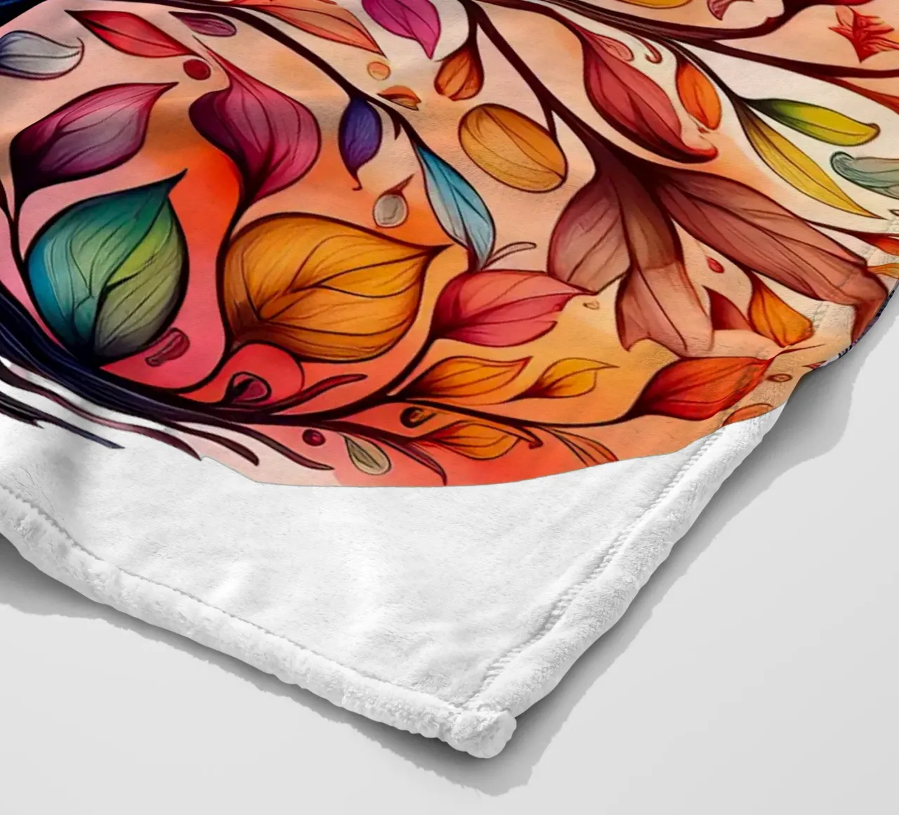 Albero della vita colorato coperta in pile da Spiritual Touch