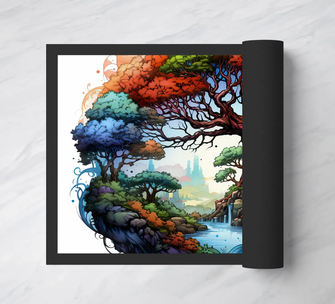 Albero della vita colorato zerbino da Spiritual Touch