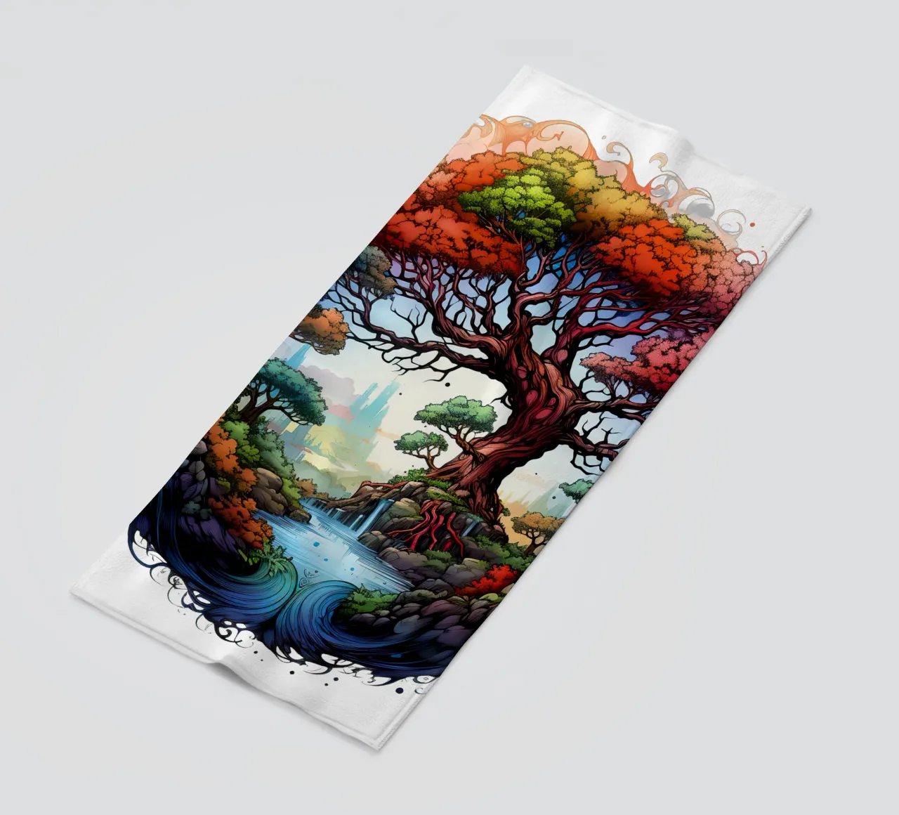 Albero della vita colorato telo mare da Spiritual Touch