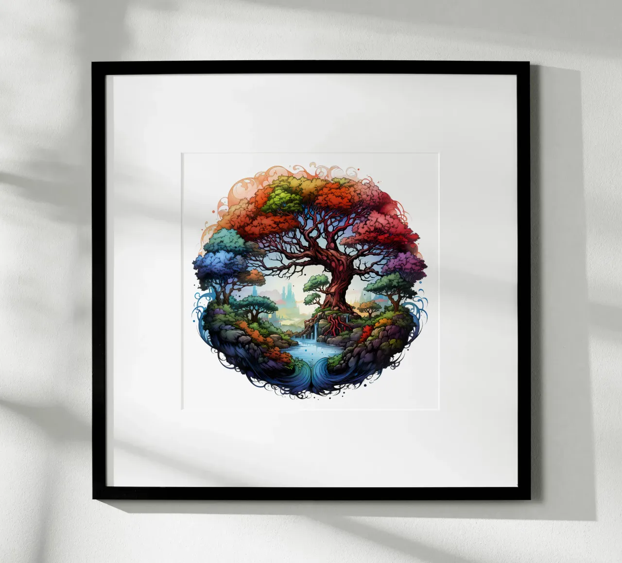 Albero della vita colorato poster da Spiritual Touch