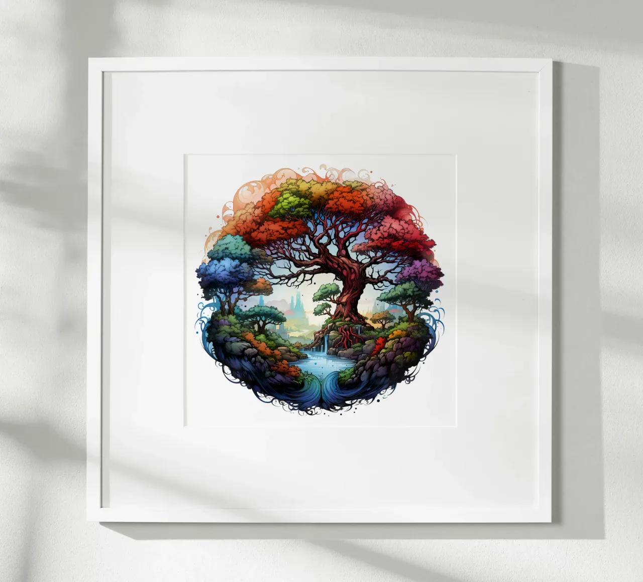Albero della vita colorato poster da Spiritual Touch