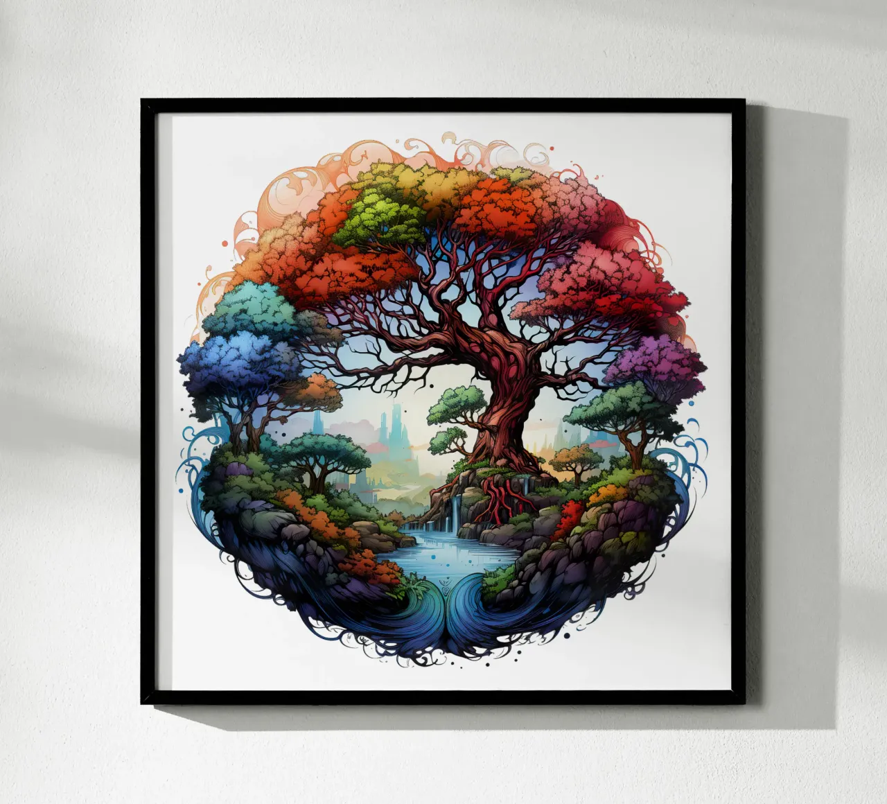 Albero della vita colorato poster da Spiritual Touch