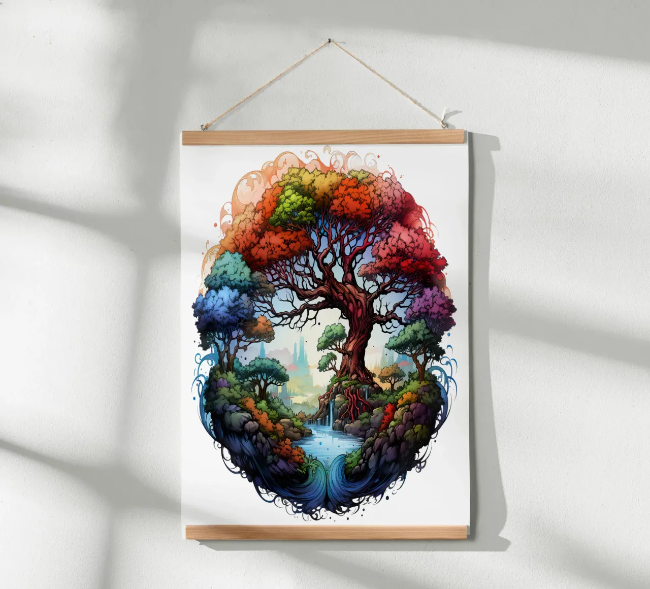 Albero della vita colorato poster da Spiritual Touch