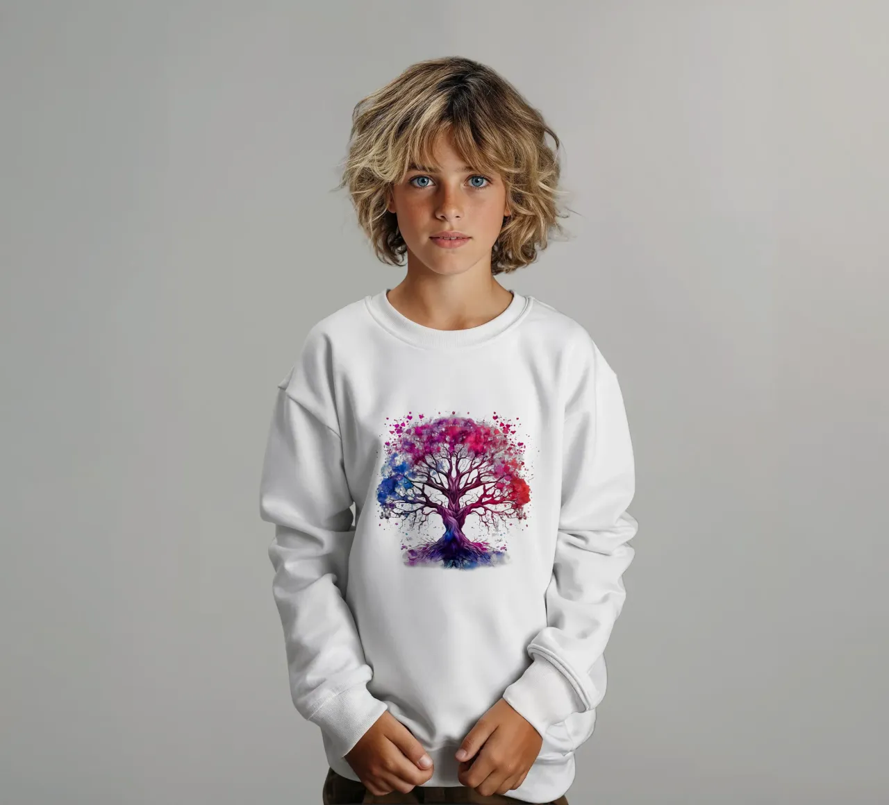Albero della vita colorato felpa bambino da Spiritual Touch