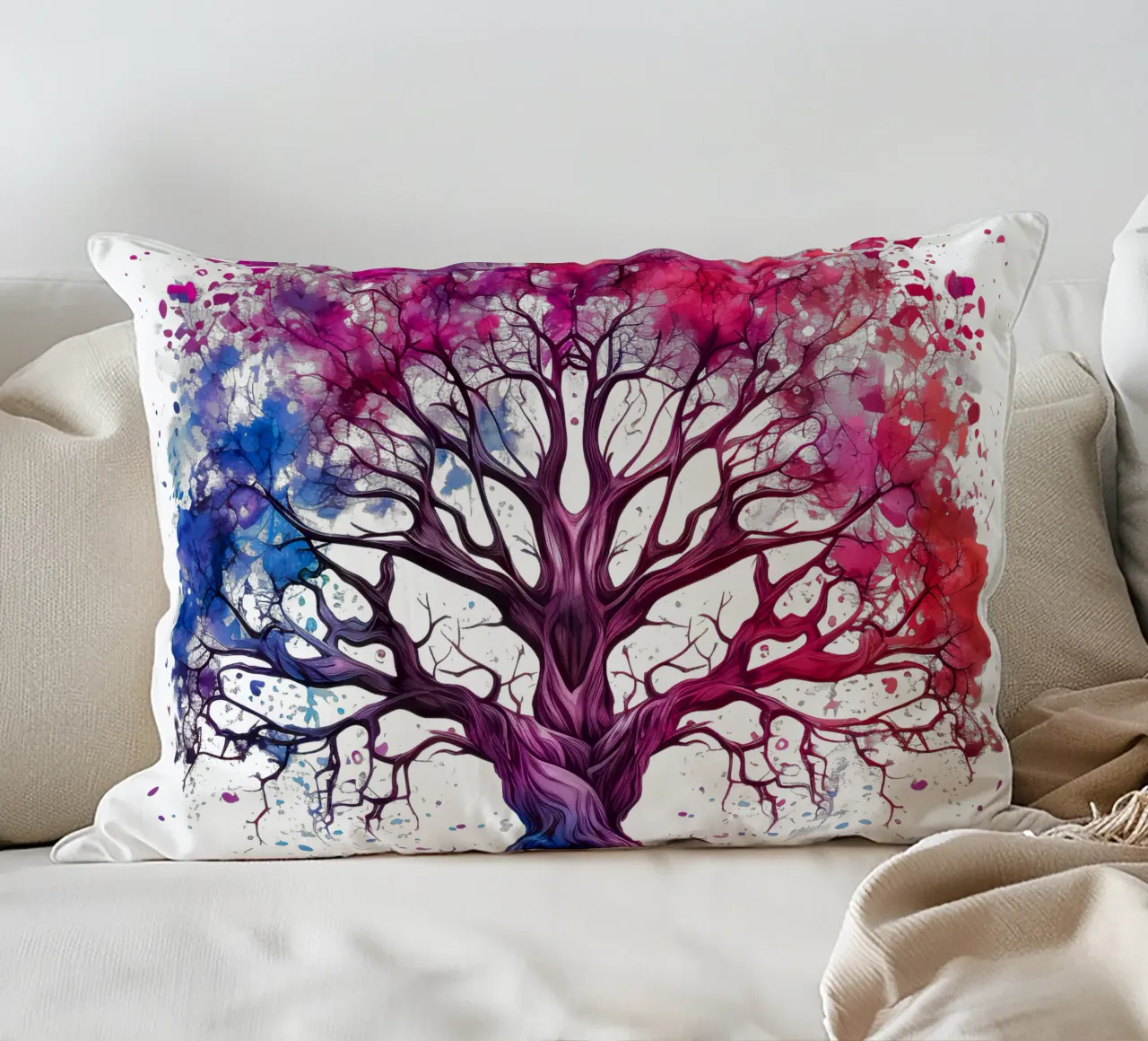 Albero della vita colorato cuscino da Spiritual Touch
