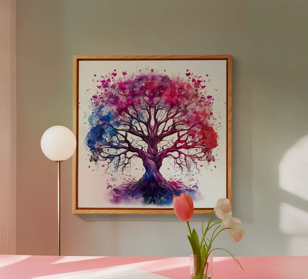 Colorful Tree of Life acrylic glass by Spiritual Touch