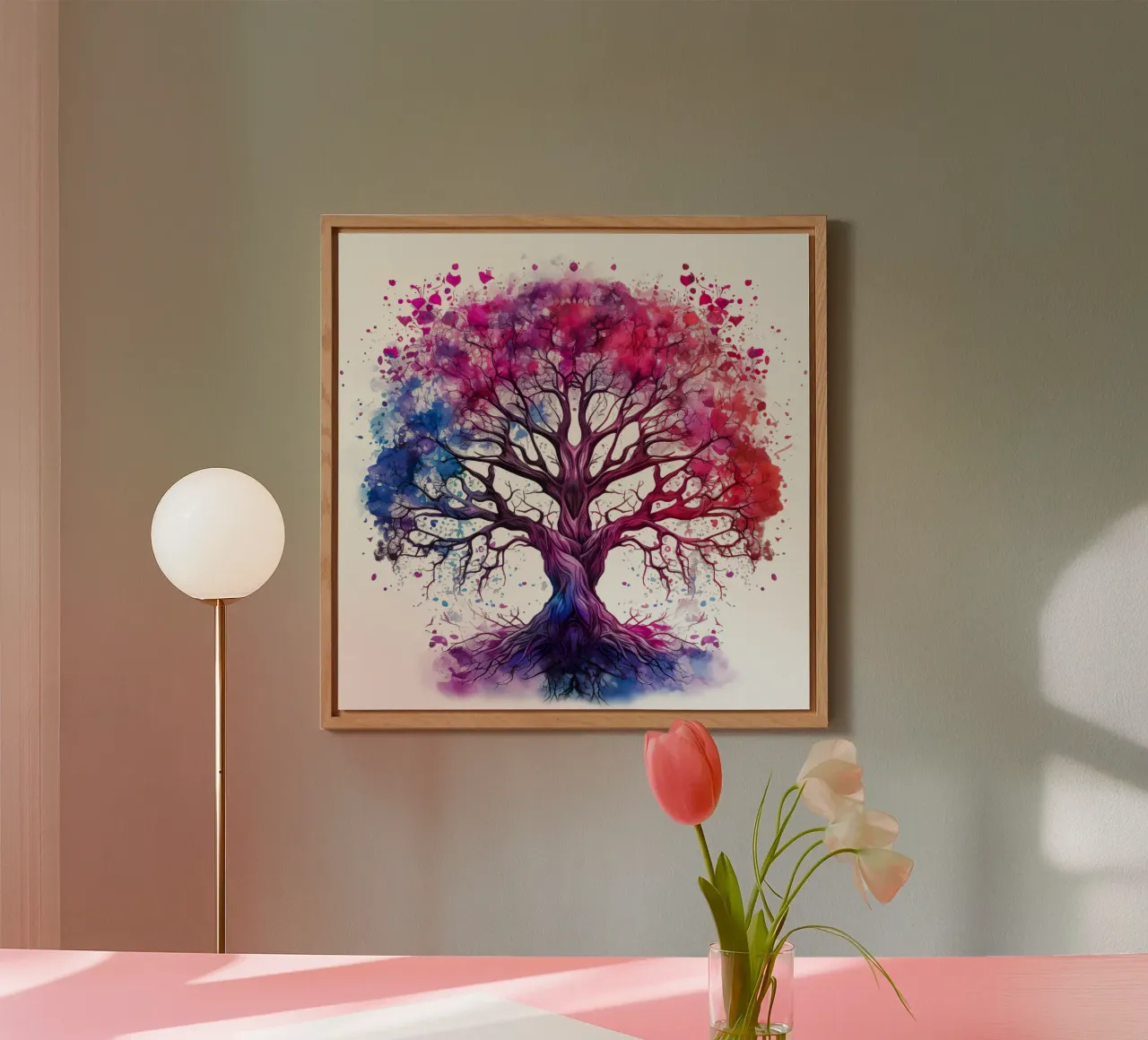Colorful Tree of Life alu-dibond by Spiritual Touch