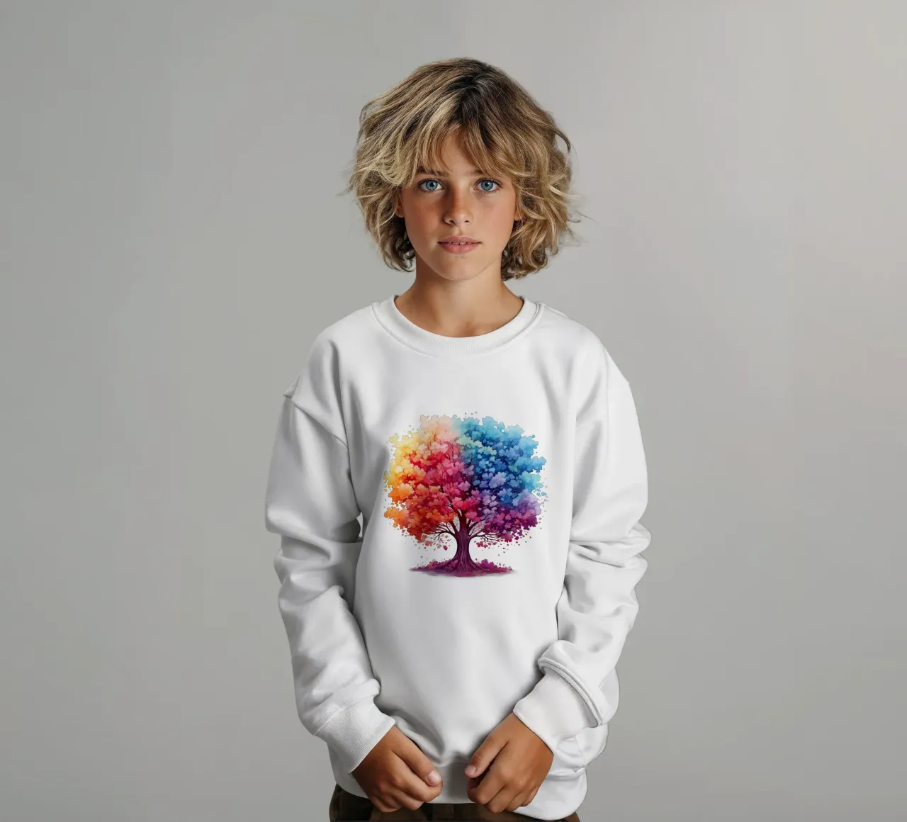 Albero della vita colorato felpa bambino da Spiritual Touch