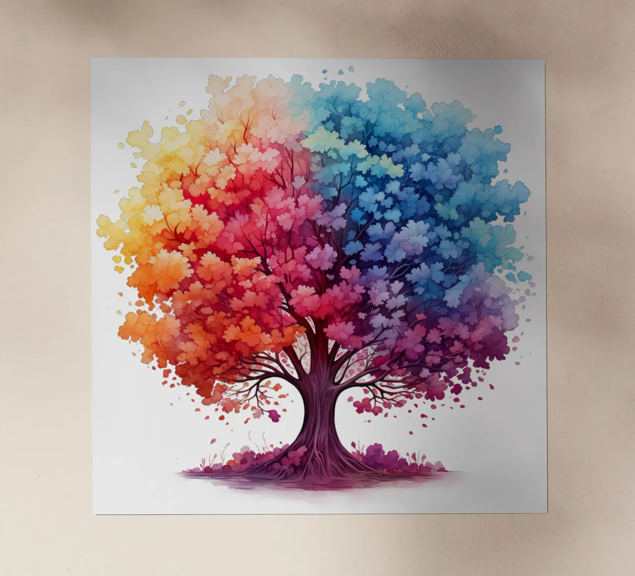 Albero della vita colorato pellicola backlit da Spiritual Touch