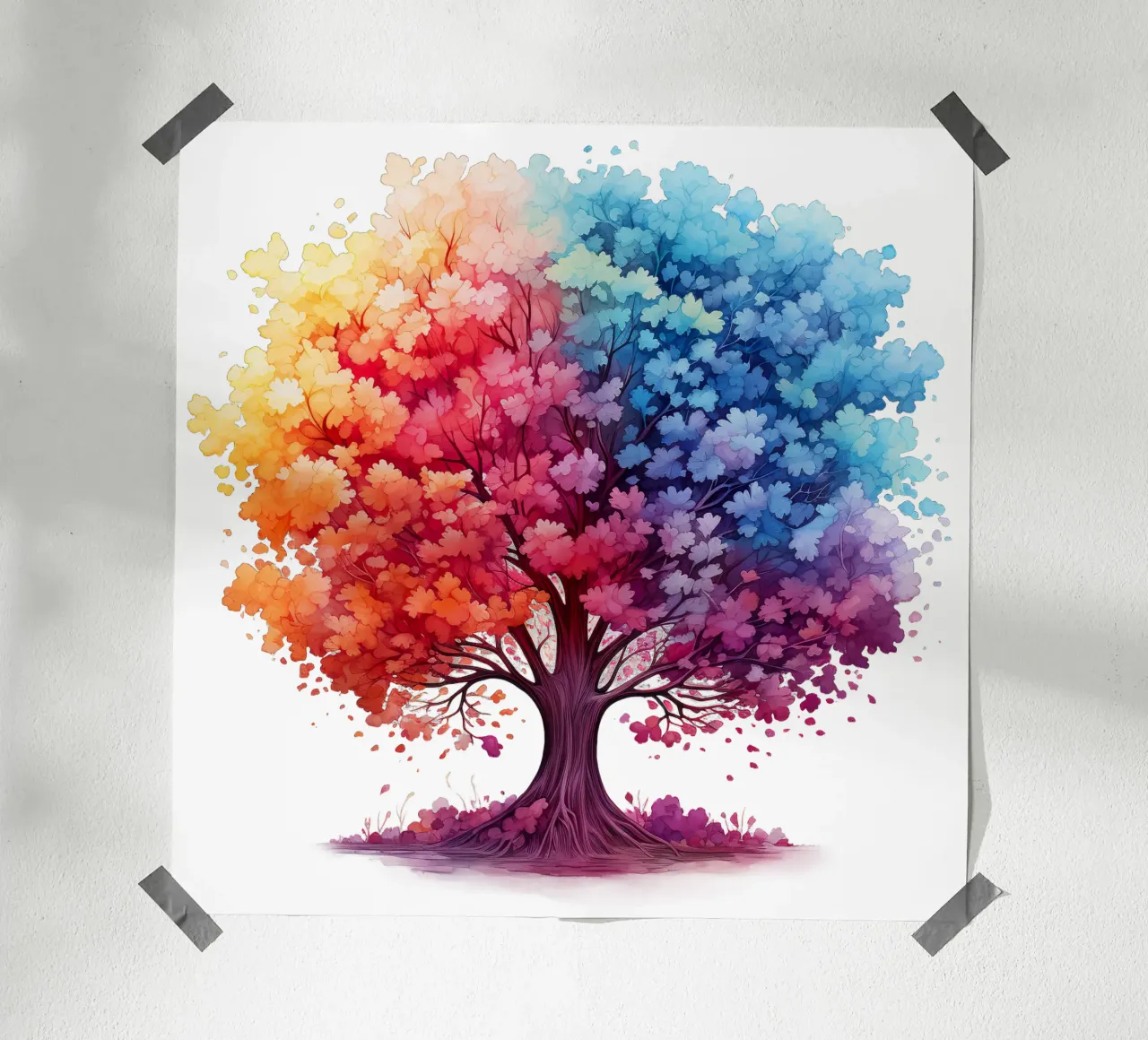 Albero della vita colorato poster da Spiritual Touch