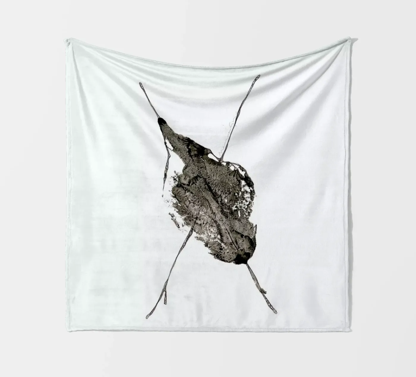 X fleece blanket by Marina Guiu