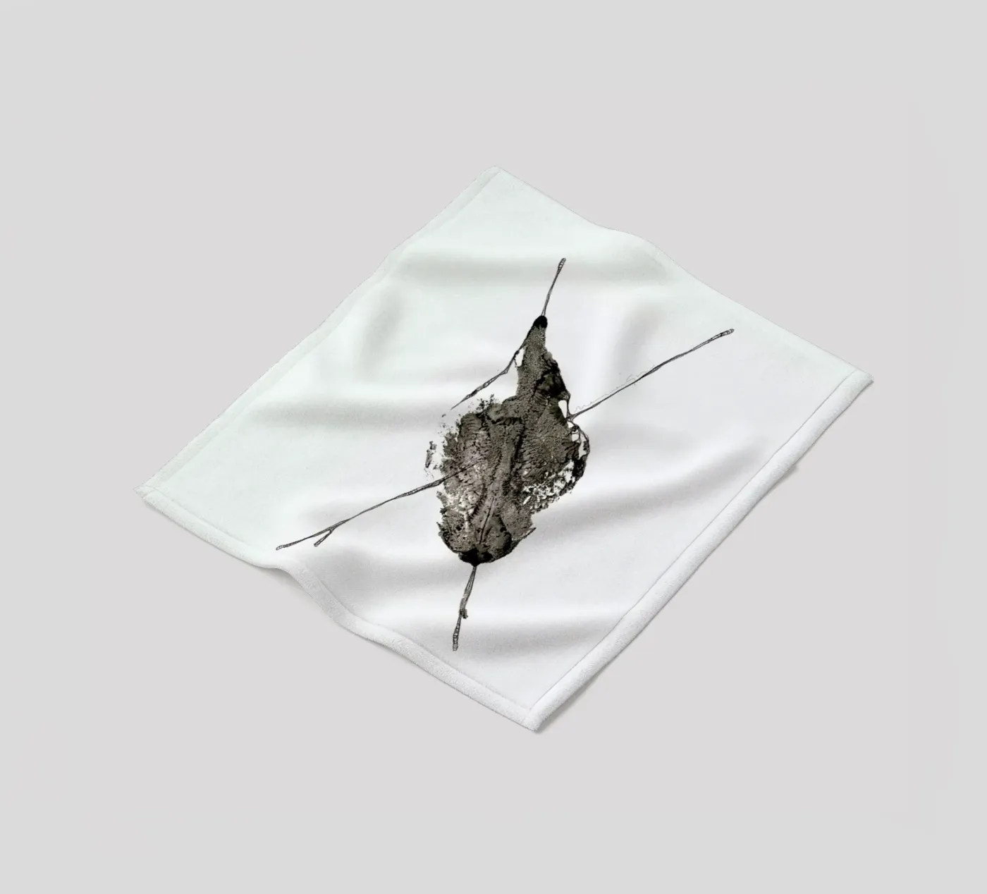 X fleece blanket by Marina Guiu
