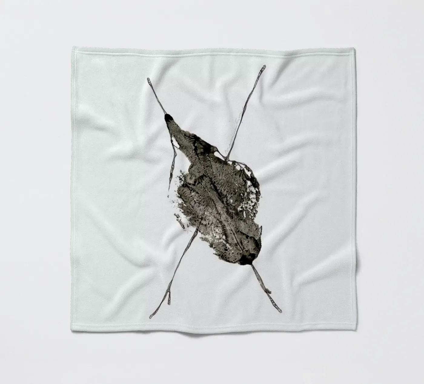 X fleece blanket by Marina Guiu