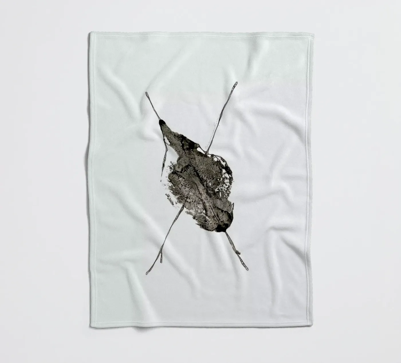 X fleece blanket by Marina Guiu