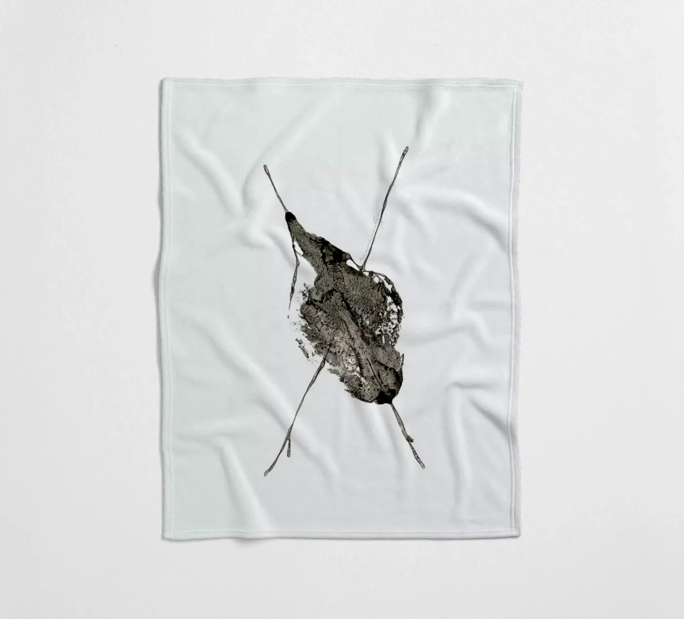 X fleece blanket by Marina Guiu
