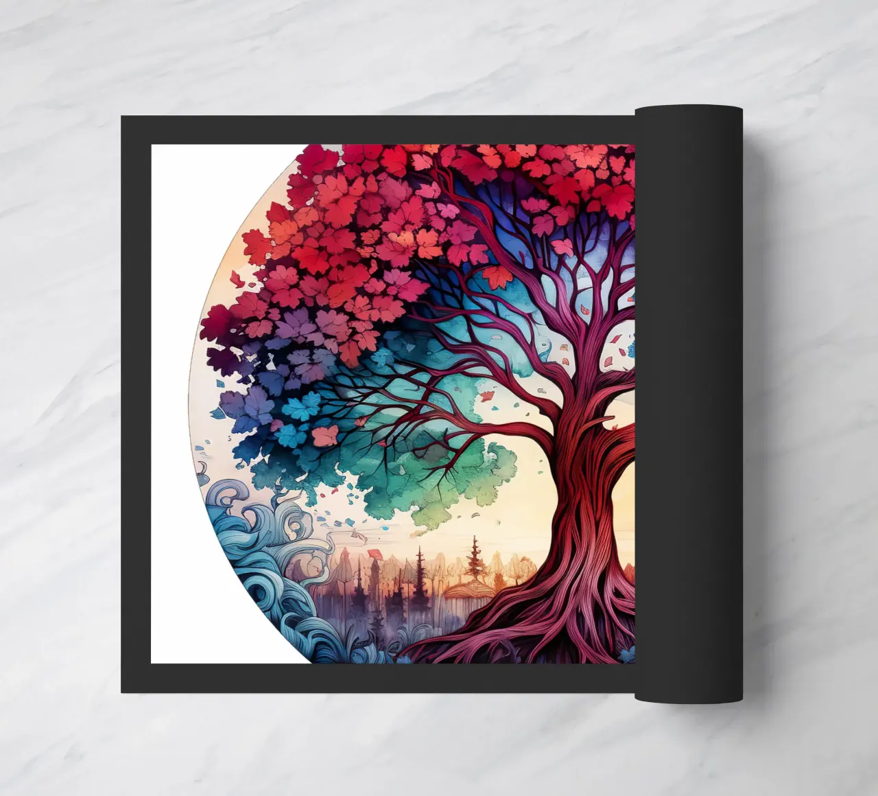 Albero della vita colorato zerbino da Spiritual Touch