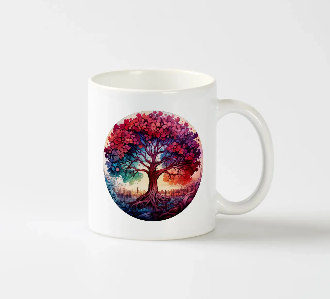 Albero della vita colorato tazza in ceramica da Spiritual Touch