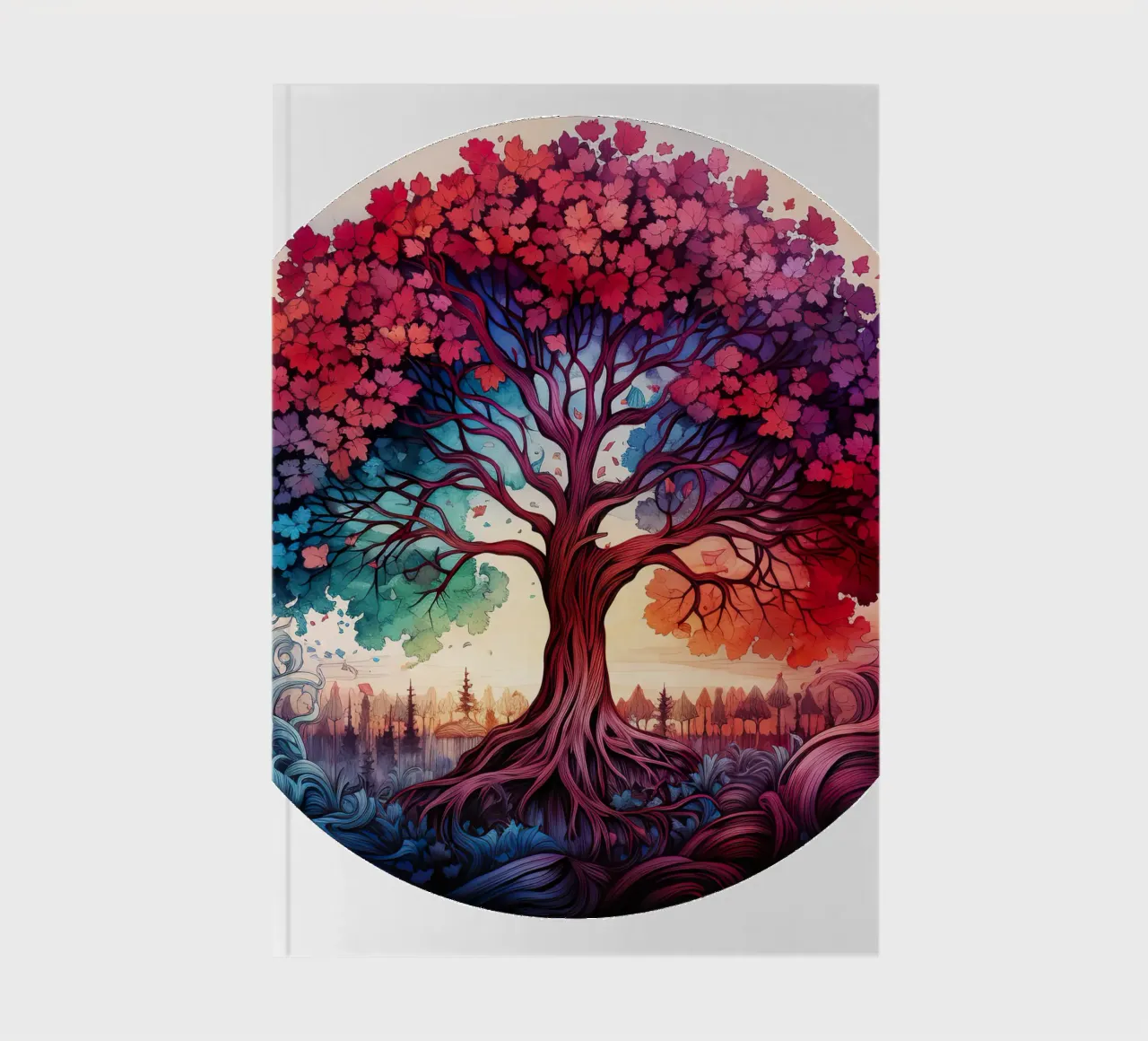 Colorful Tree of Life notebook by Spiritual Touch