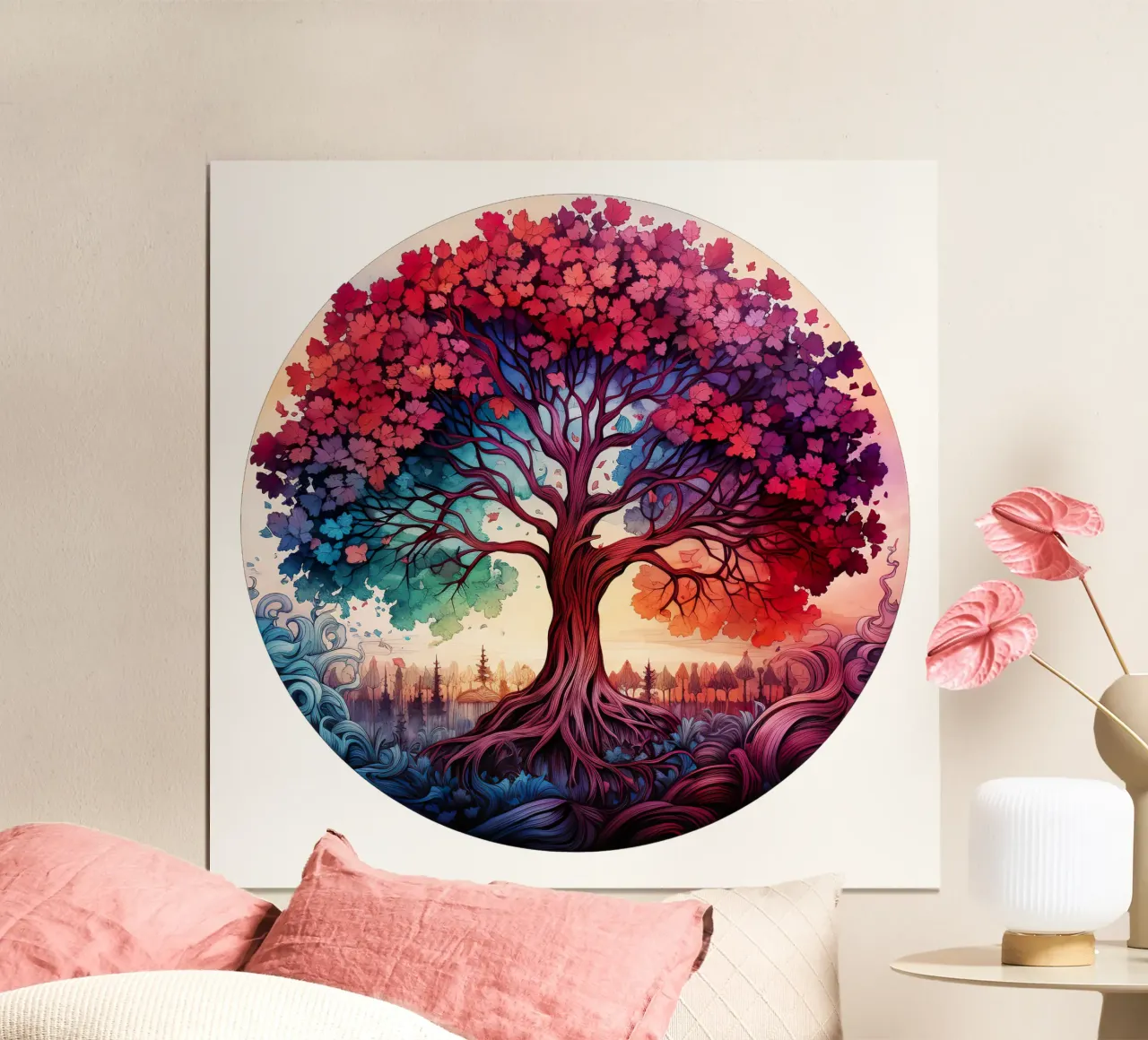 Albero della vita colorato carta hahnemühle da Spiritual Touch