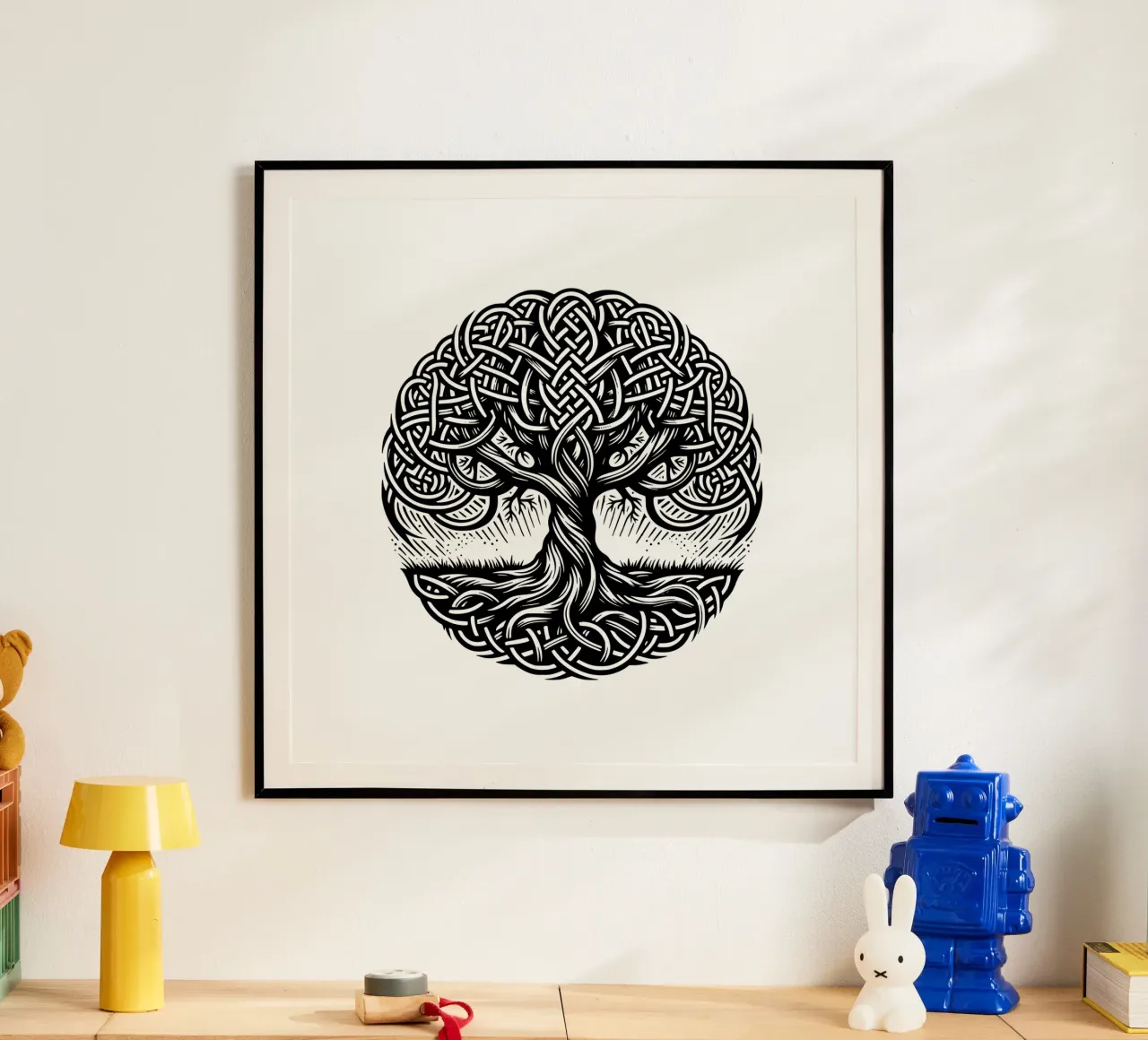 Albero della vita in bianco e nero carta hahnemühle da Spiritual Touch