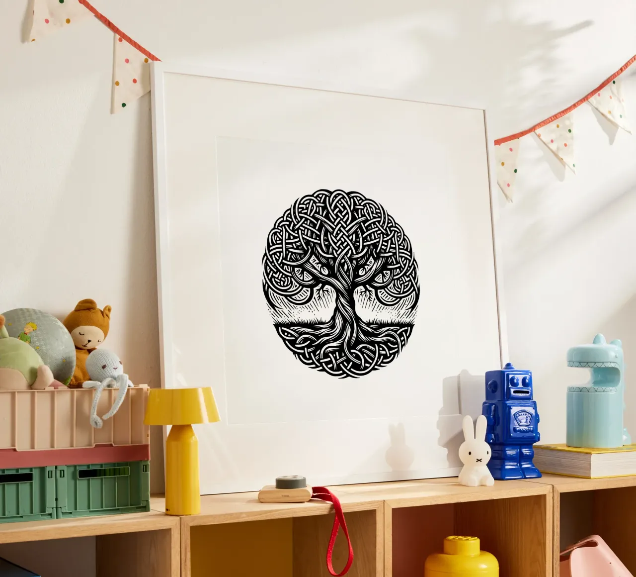 Albero della vita in bianco e nero carta hahnemühle da Spiritual Touch