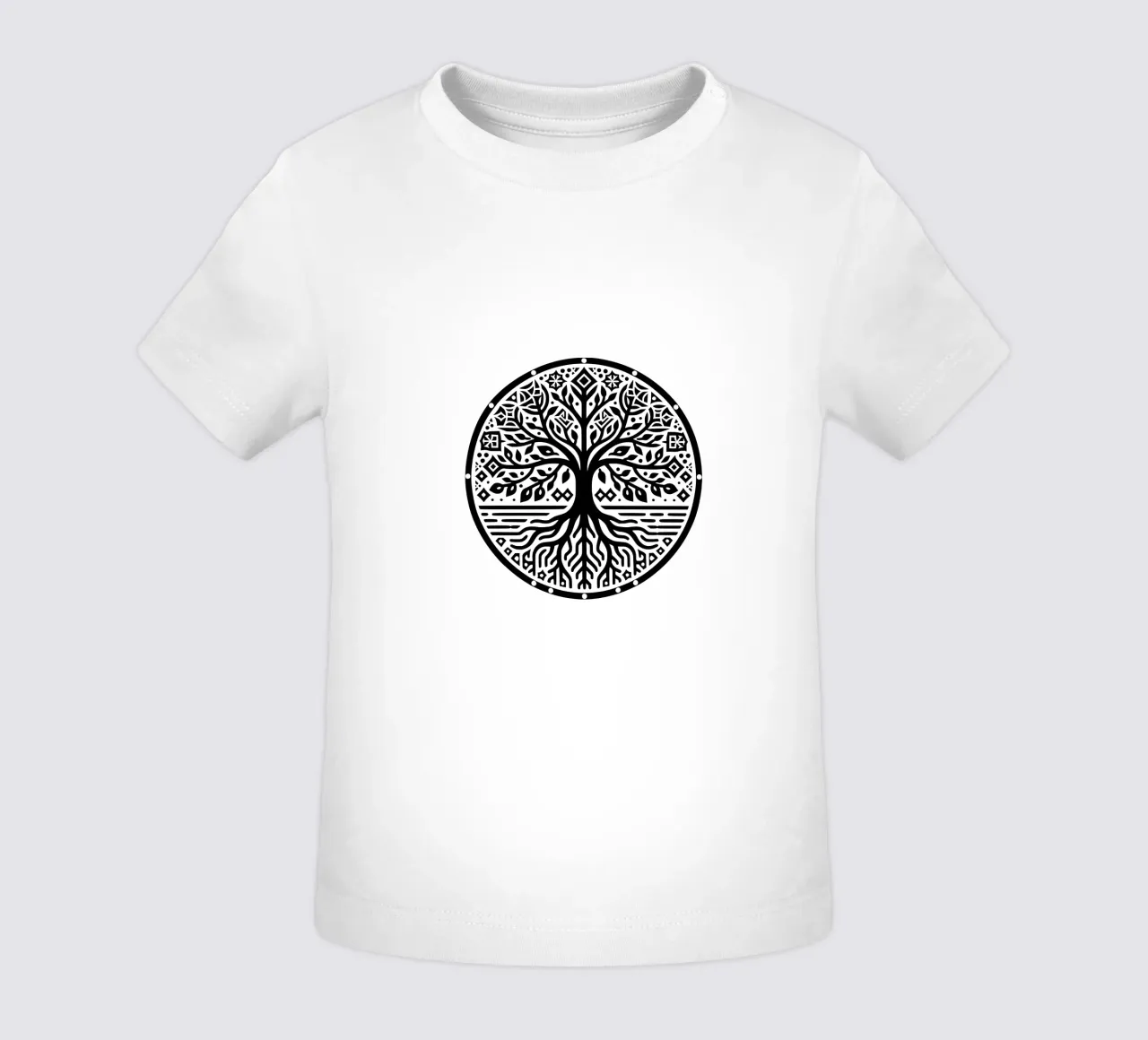 Albero della vita in bianco e nero maglietta neonato da Spiritual Touch
